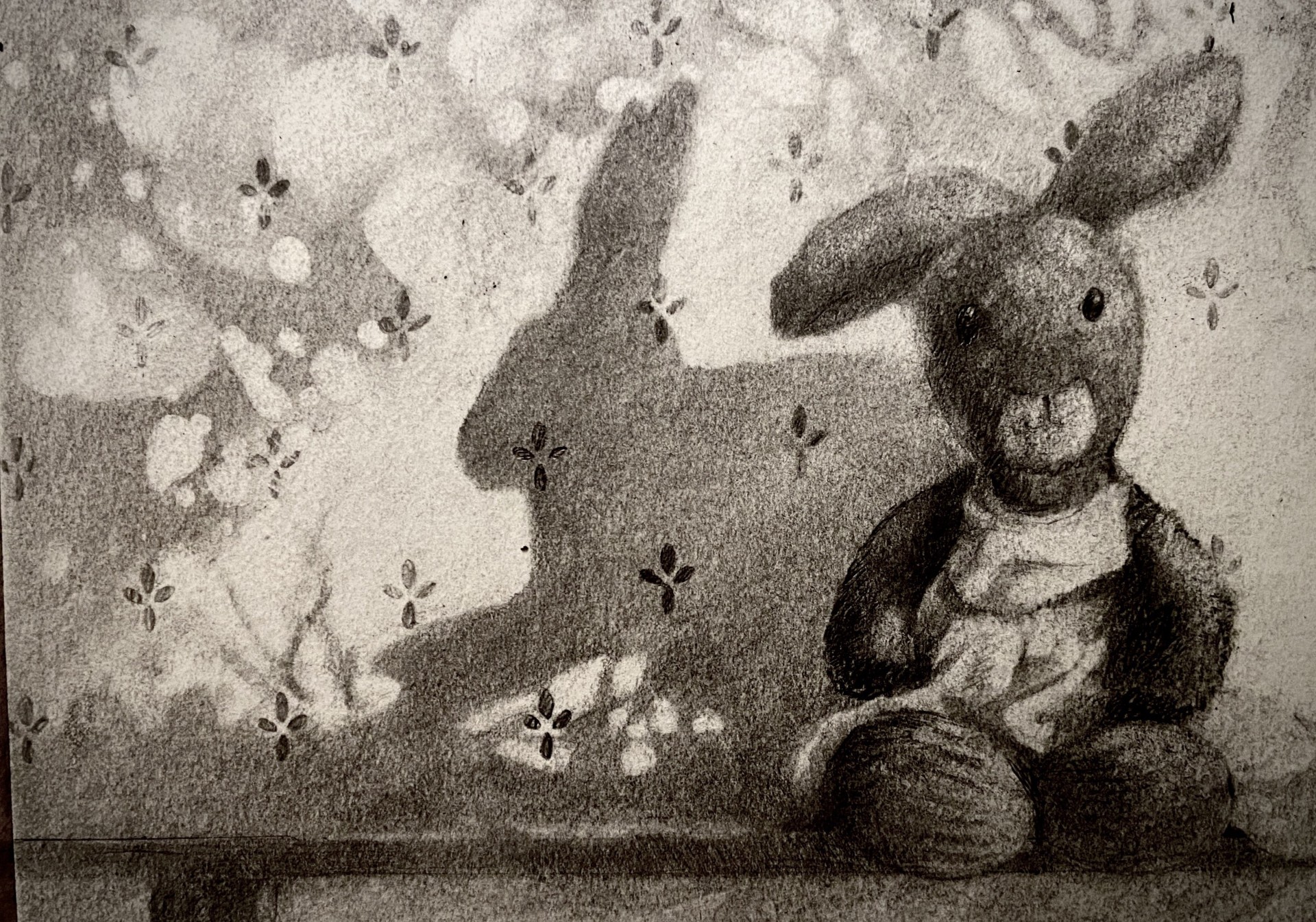 Pencil illustration by Anna Trueman from BunBun-Blossom Adventures